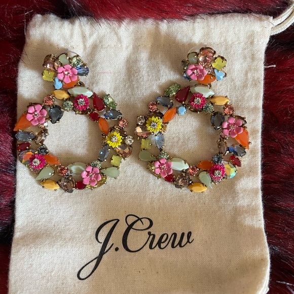 J. Crew Jewelry - J. Crew Multicolor Floral Earrings